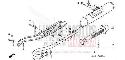 EXHAUST MUFFLER XR100R2 de 2002